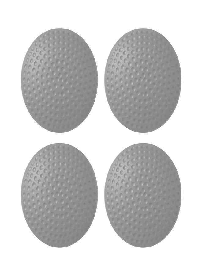 ALP Self Adhesive Rubber Wall Protector Knob Cover | Door Handle Bumper Guard for Wall, Furniture & Appliance Protection | Noise Reduction & Shock Absorbing | Grey, Pack of 4 - Image 1