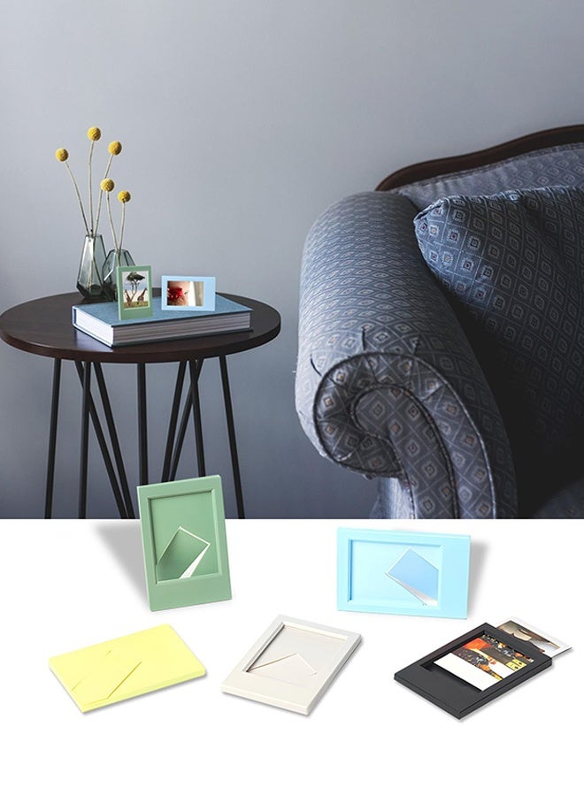 Organizer 9 Pcs Colorful Mini 3 Inch Photo Frames (2x3 Inch), Mini Picture Frames for 3 inch Film, Small Film Frame Photo Holder Tabletop Display - Image 5