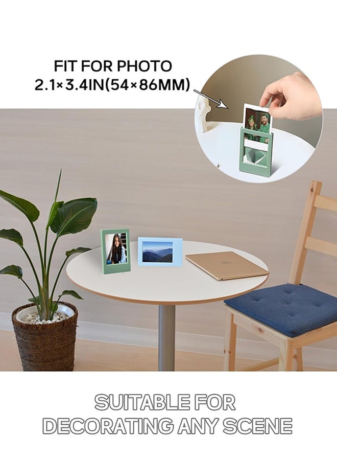 Organizer 9 Pcs Colorful Mini 3 Inch Photo Frames (2x3 Inch), Mini Picture Frames for 3 inch Film, Small Film Frame Photo Holder Tabletop Display - Image 4