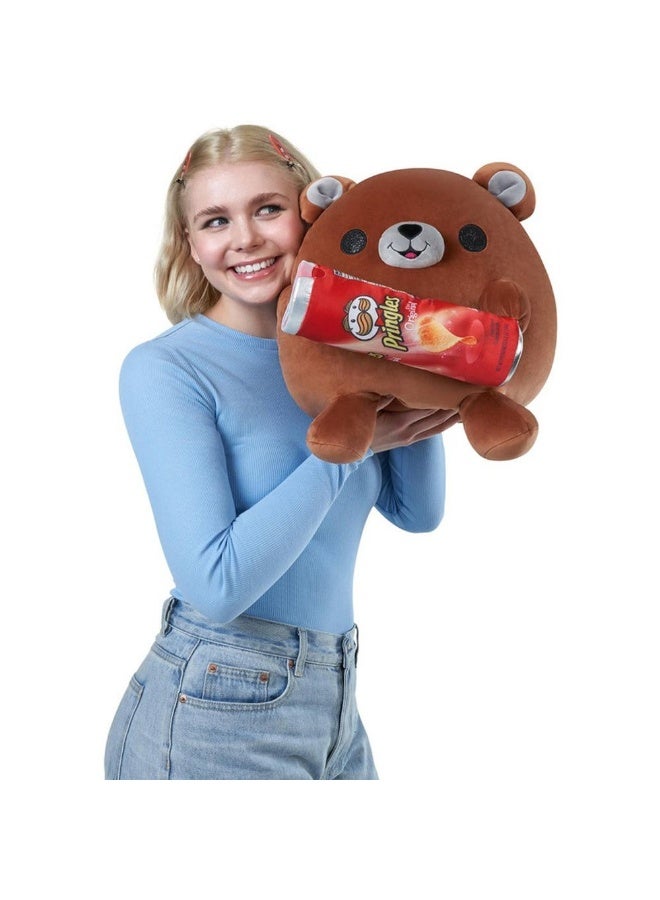 ZURU Snackles Bear Holding Pringles Plush Toy (35 cm) - Image 2