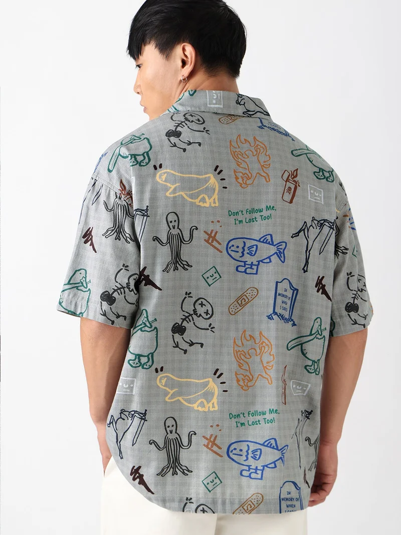 The Souled Store  Oversized Shirt: Freeform  | Best Price UAE