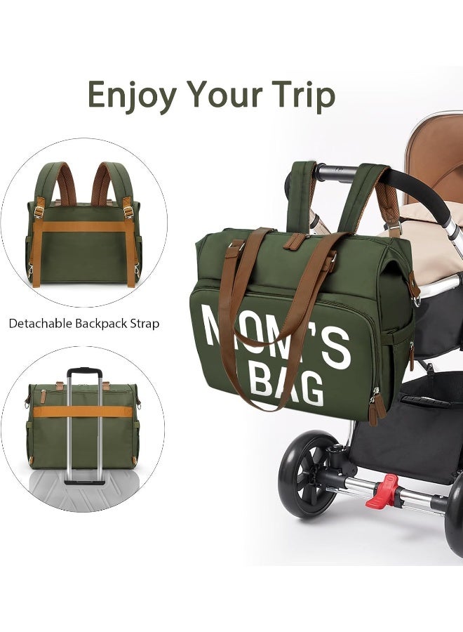 Pripher Mom's Diaper Bag 4 in 1 Diaper Baby Tote - Image 5