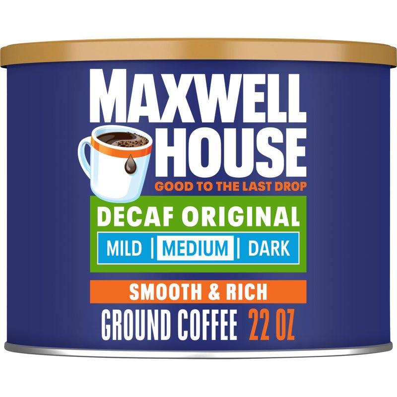 Maxwell House Decaf Original Medium Roast Ground Coffee 22 oz Canister - Image 3