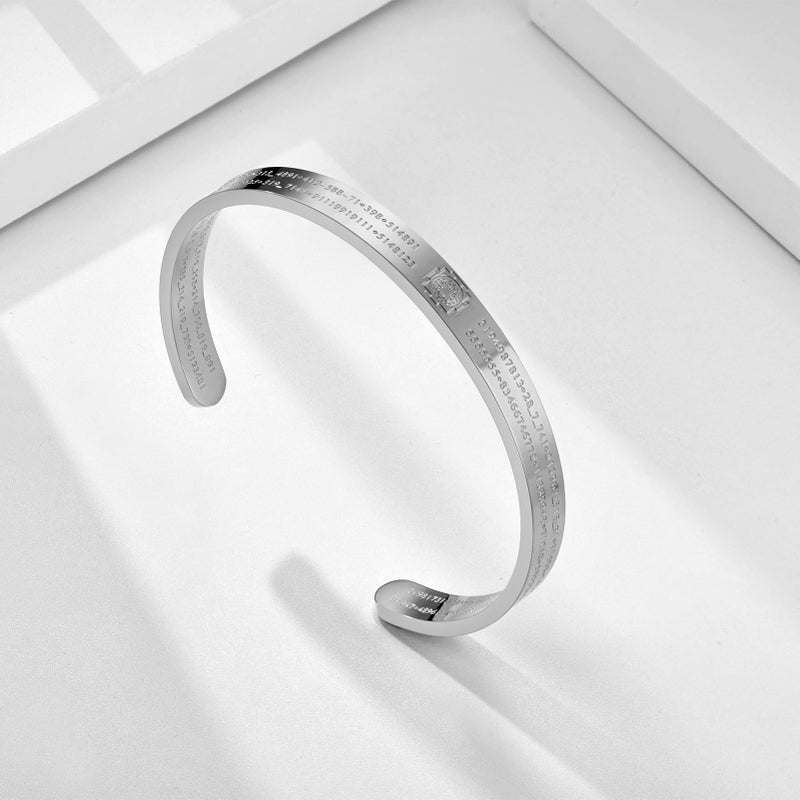 nitaru Life Activating Bracelet with Numbers Silver - Image 4