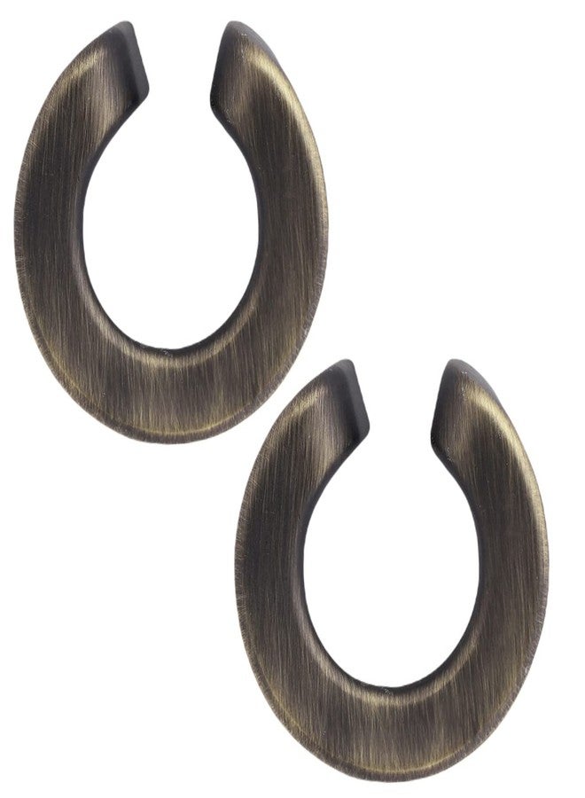 Atom 1.3 Inches Zinc Cabinet Puller Knobs | Brass Antique Finish | Office Wardrobe Door Handle, Kitchen Drawer Cupboard Furniture Pulls Knob Hardware (ZK-629), Pack of 2 - Image 1