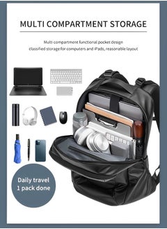 Skycare Skycare Large-Capacity Men's Laptop Backpack for Business Travel, with USB Charging Port -Waterproof and Multi-Functional  - Image 3