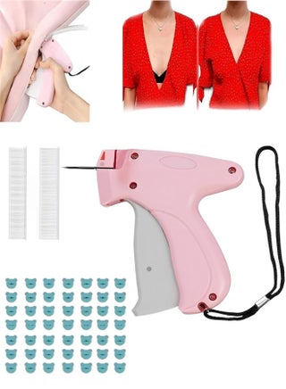 Quick Clothing Fixer, Mini Quick Repair Garment Sewing Machine Tagging Stitch Tool for Clothing Speedy Sticky Sewing Hemming Tool with 1000 Buckles and 1000 Plastic Needles - pzsku/Z01B10A6730C9D084F9FBZ/45/1746509800/e854d6b3-bbc3-49f9-9c2c-54914a0637b2