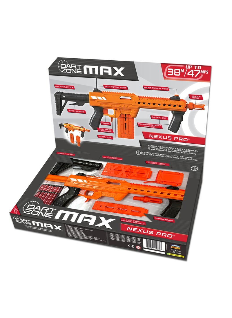 Dart Zone Dart Zone Max Nexus Ultimate Dart Blaster Pro Series | Action Games | Interactive Game | Can shoot over 125 feet! | Gift for Kids and Adults  - Image 1
