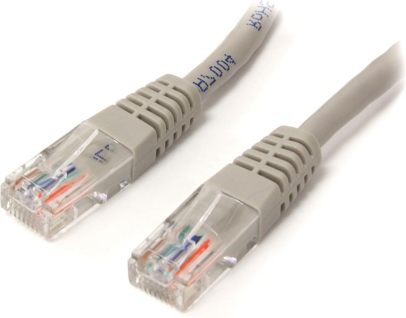 ستار تك كابل إيثرنت كات 5 إي من .com - 25 قدم - رمادي - كابل توصيل - كابل كات 5 إي مصبوب - كابل شبكة طويل - سلك إيثرنت - كابل كات 5 إي - 25 قدم (M45PATCH25GR)، رمادي - Image 1