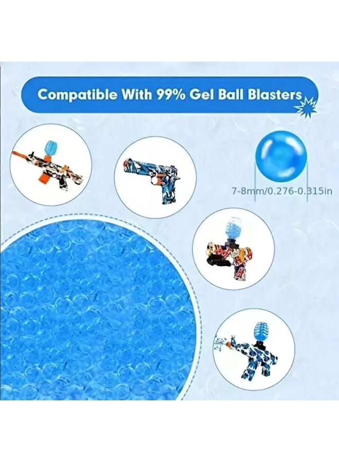 BUYCO 50,000 Blue Gel Water Blaster Ammo Refill - 7-8 mm Gel Splatter Bullets for Splat Gun, Compatible with Gel Water Blaster - Image 3