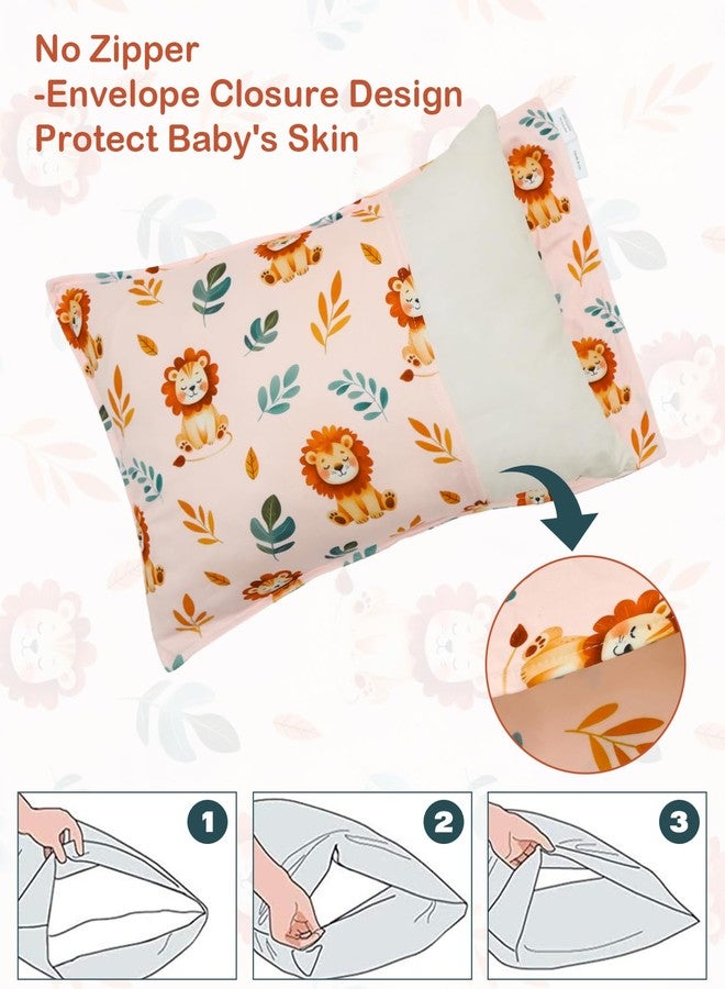 ALVABABY Toddler Pillowcases Stretchy Soft Kids Pillow Cover 2 Pack Fit 13"x 18" or 12"x16" Envelope for Girl Boy Sleepy Travel 2TPE30A - Image 5