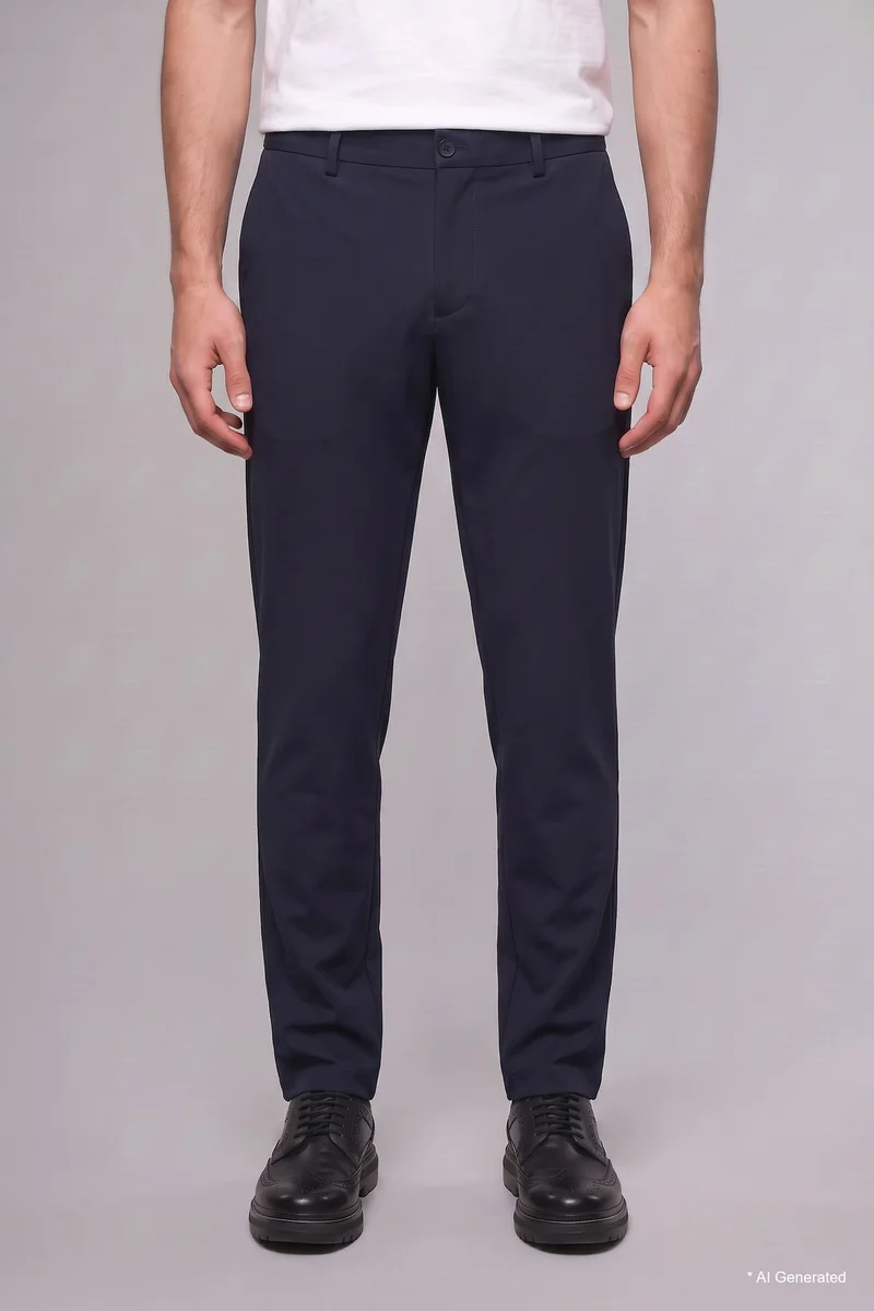 Defacto Regular Fit Straight Leg Normal Waist Trousers