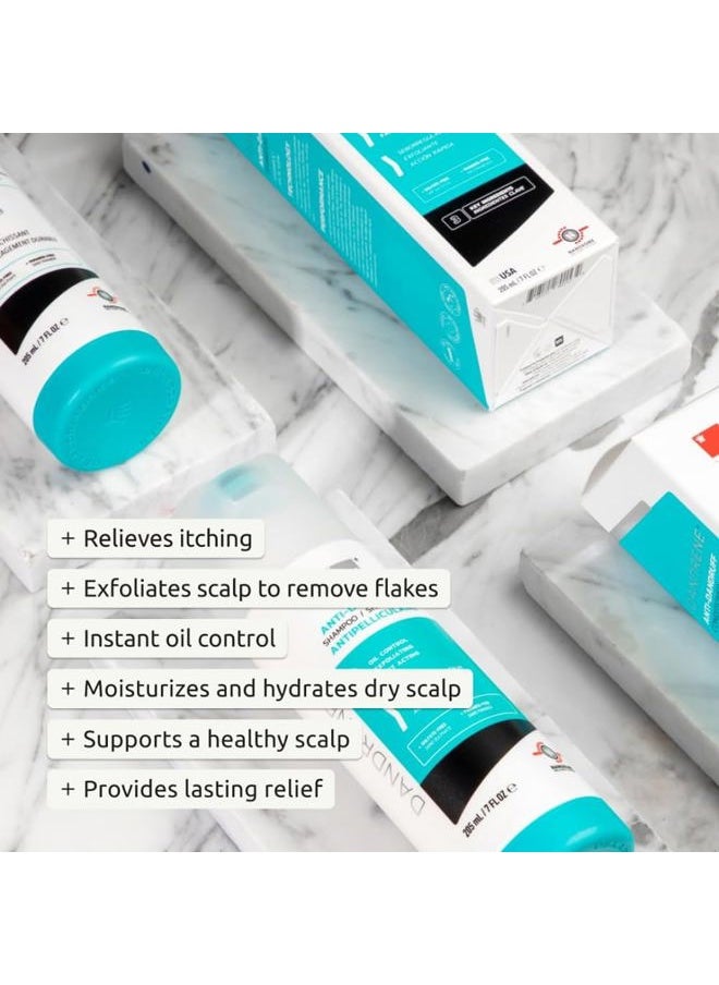 DS LABORATORIES DS Labs Dandrene Dandruff Shampoo and Conditioner Set- Exfoliating, Loosens Flakes, Dry Itchy Scalp, Oil Control, Moisturizing, Seborrheic Dermatitis & Psoriasis Cleansing, 205mL  - Image 4