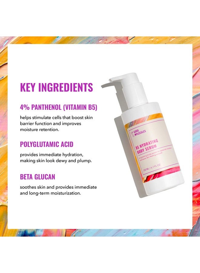 سيروم مرطب للجسم من Good Molecules B5 - سيروم مرطب مع بانثينول B5 وحمض البولي غلوتاميك وبيتا جلوكان - عناية بالبشرة مضادة للشيخوخة للجسم - Image 3