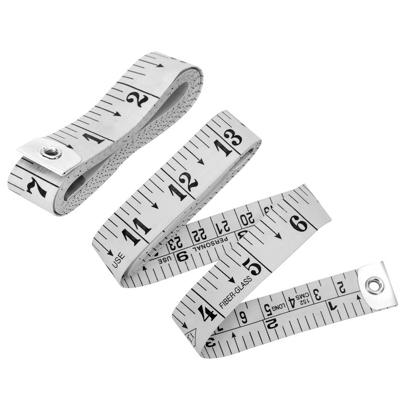 Unitedprime Flexible Tape Measure, Accurate Dual Scale Standard & Metric Measurements Tape,Soft Measuring Tape for Body, Weight Loss Sewing Tailor Craft Ruler,Blue,150cm/60 inch (White / 2 Pack) - Image 2