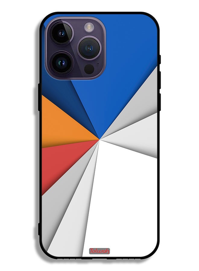 Tolwak Apple iPhone 14 Pro Max Protective Case Material Matches Abstract Art - Image 2