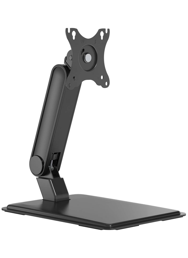 Generic - Monitor Mount for Touch Screen, 17-32 Inch, up to 8 kg Screens, VESA 75 and 100, 360° Rotation, Height Adjustable, Tilt, Black - Image 1