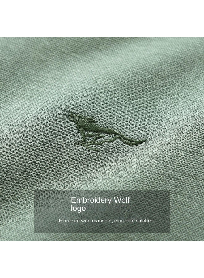 Septwolves Comfortable And Breathable】summer Casual Breathable Solid Color Cool-feel Short Sleeve Polo Shirt - Image 4