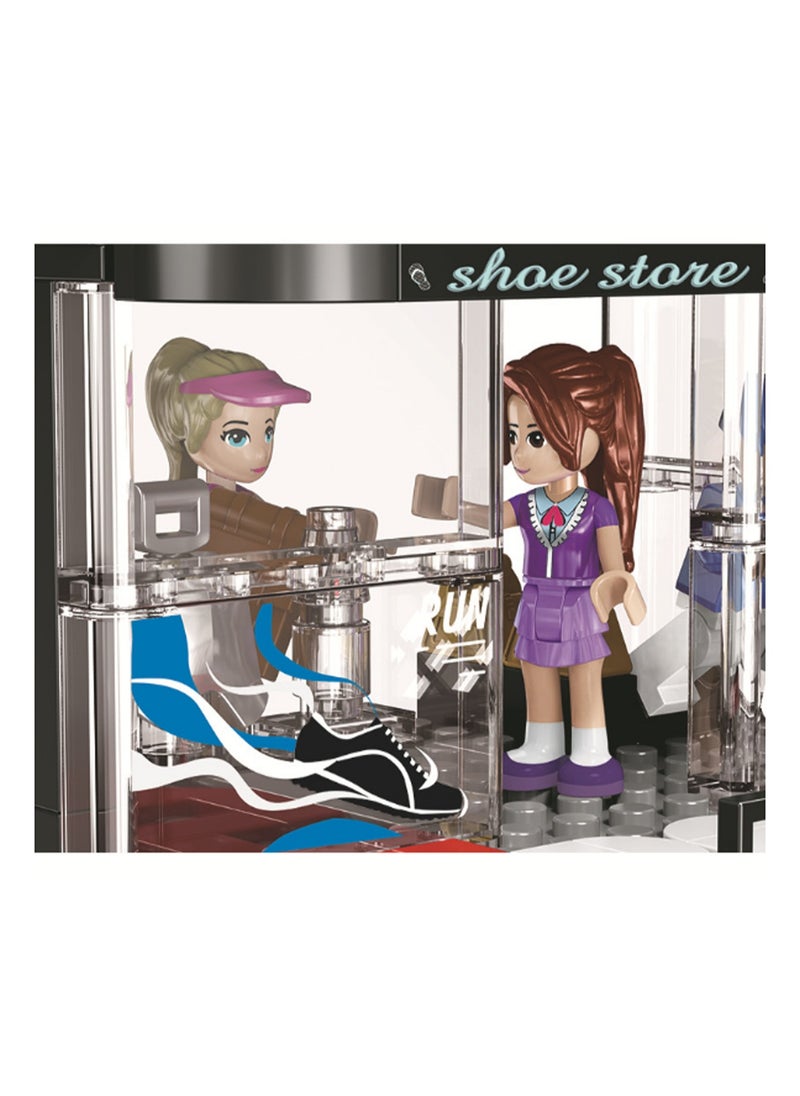 Shoe Store 275pcs Model Set Building Blocks Creative Diy Simulation Collection Building Assembly Toys Children'S Gifts Home Decoration  - Image 3