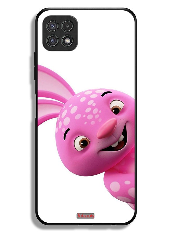 Tolwak Samsung Galaxy A22 5G Protective Case Cover Hey Two Teeth - Image 1