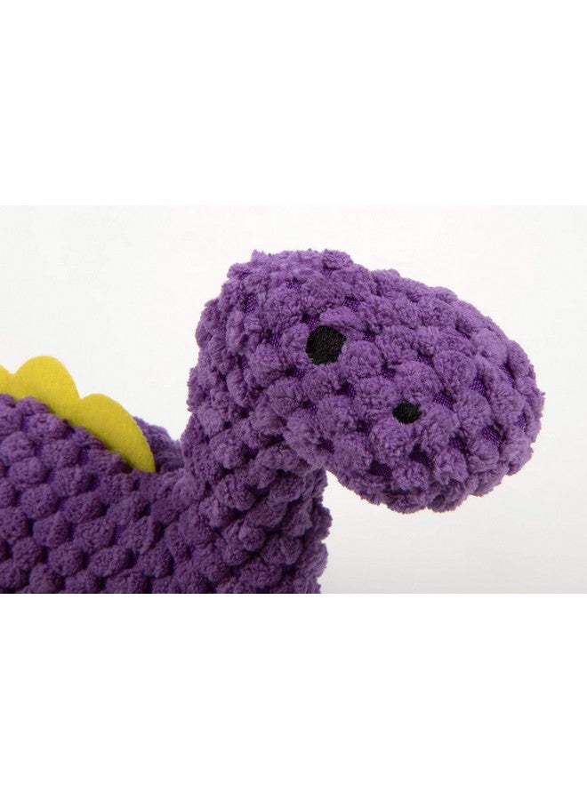 جو دوج لعبة الكلاب القطيفة ذات الصوت الصارخ من جودوج تشيكرز جاست فور مي ديناصورات بروتو، بتقنية حماية المضغ - أرجواني، حجم صغير - Image 3