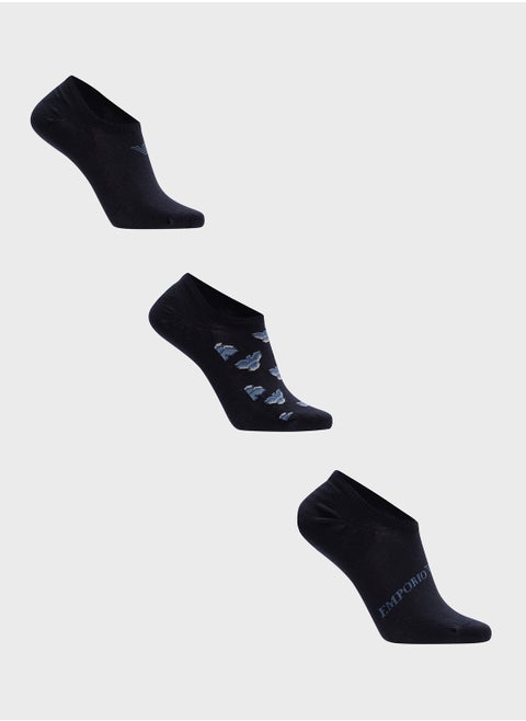 3 Pack Logo Ankle Socks