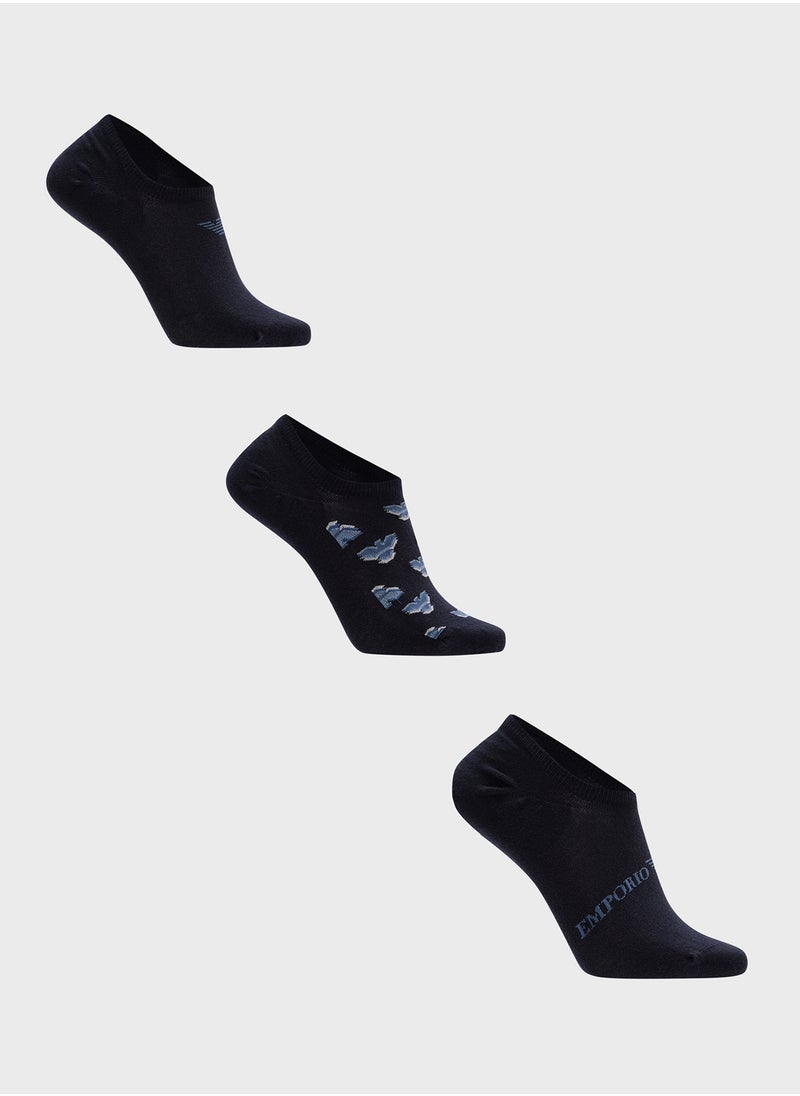 3 Pack Logo Ankle Socks