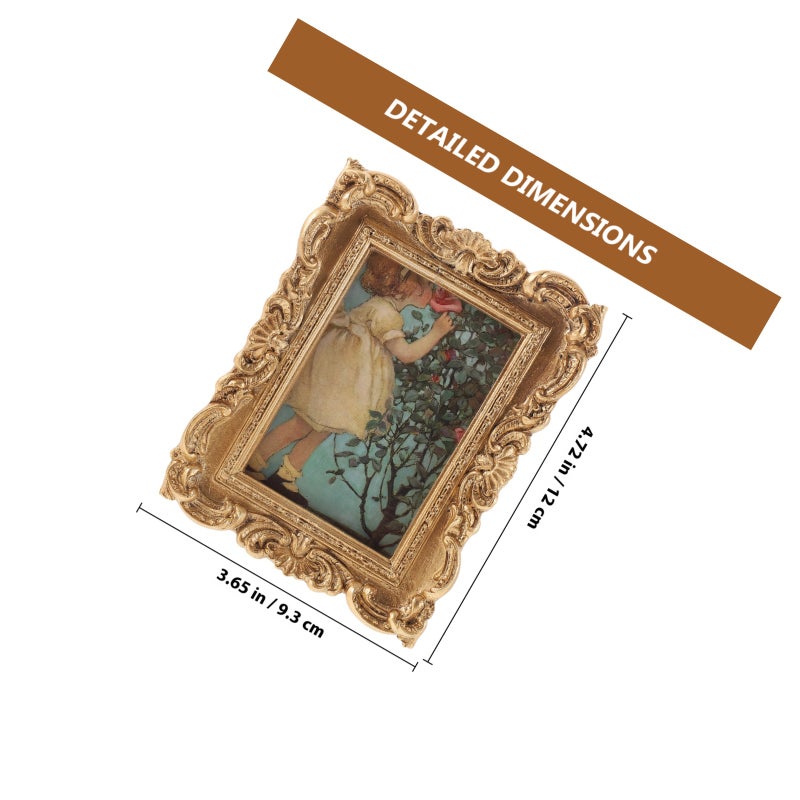 Vintage Picture Frame Antique Photo Frame Tabletop Display Picture Holder Home Ornament - Image 2