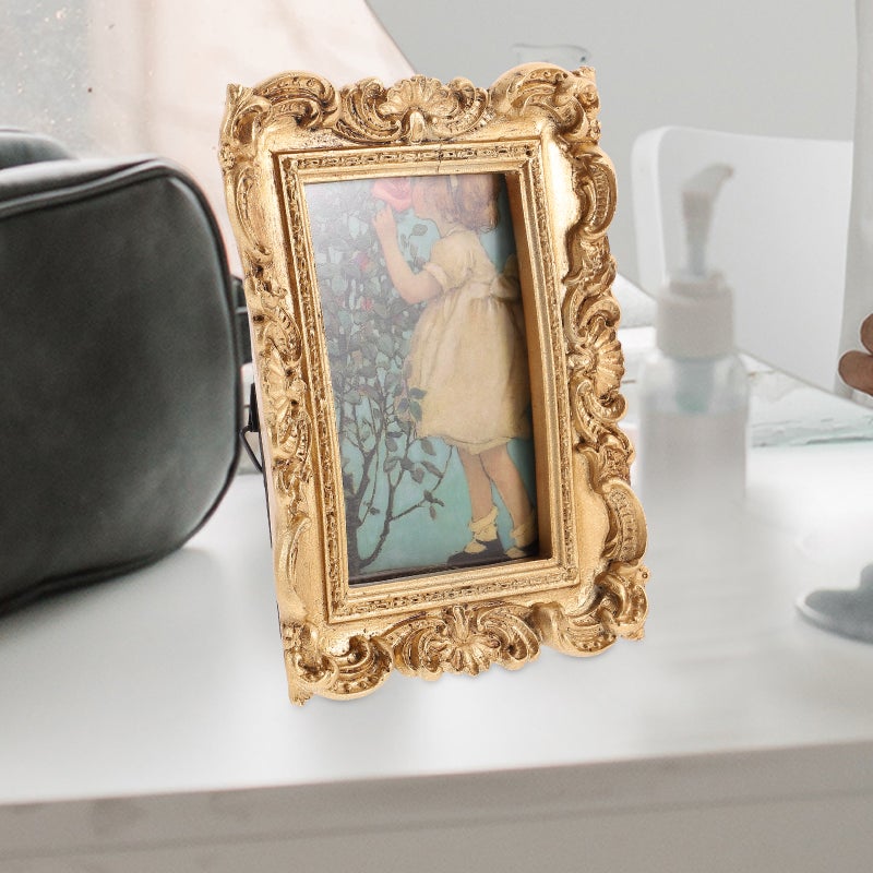 Vintage Picture Frame Antique Photo Frame Tabletop Display Picture Holder Home Ornament - Image 4