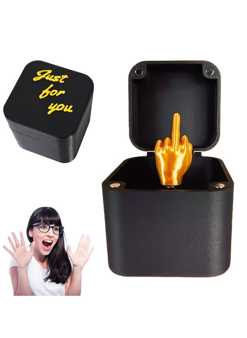 GMORO Playful Middle Finger in a Box, Middle Finger Surprise Gift Box,Secret Festival Gifts, Novelty Funny Gifts for Men Women  - Image 1
