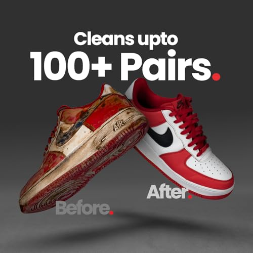 SHOEGR حل تنظيف الأحذية SHOEGR | منظف أساسي لتلميع الأحذية الرياضية، الكروشيه، النوبوك والجلد المدبوغ | شامبو أحذية عالي الرغوة بقدرة تنظيف قصوى | مثالي للأحذية ذات الشبك والجلد والقماش - Image 2