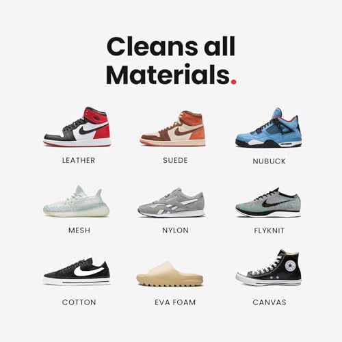 SHOEGR حل تنظيف الأحذية SHOEGR | منظف أساسي لتلميع الأحذية الرياضية، الكروشيه، النوبوك والجلد المدبوغ | شامبو أحذية عالي الرغوة بقدرة تنظيف قصوى | مثالي للأحذية ذات الشبك والجلد والقماش - Image 5