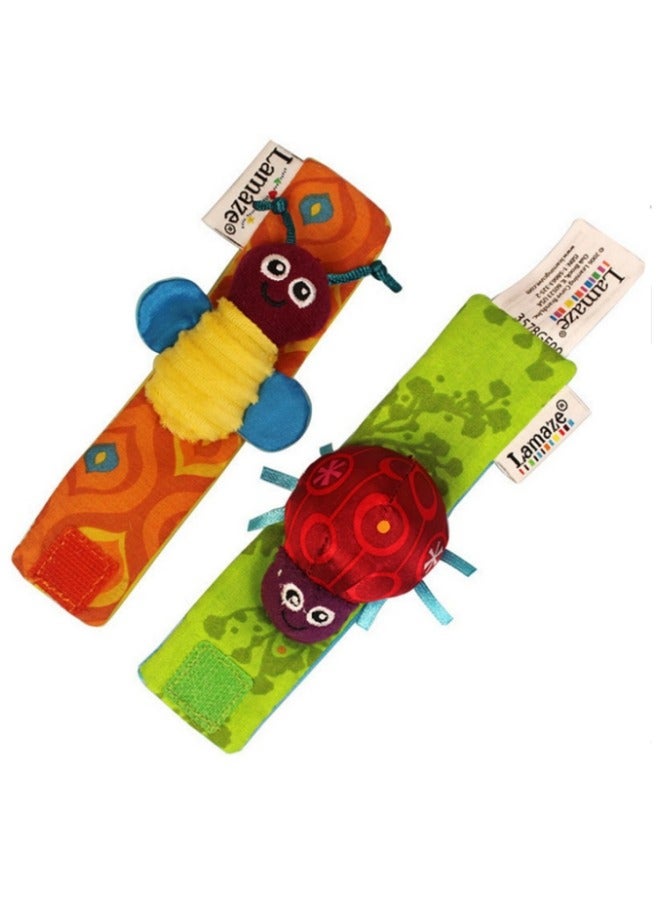 Lamaze Infant Socks and Wrist Rattles Toy Set 4 Pieces Baby Gift Everyday Wear for Newborn Toddlers - Image 4