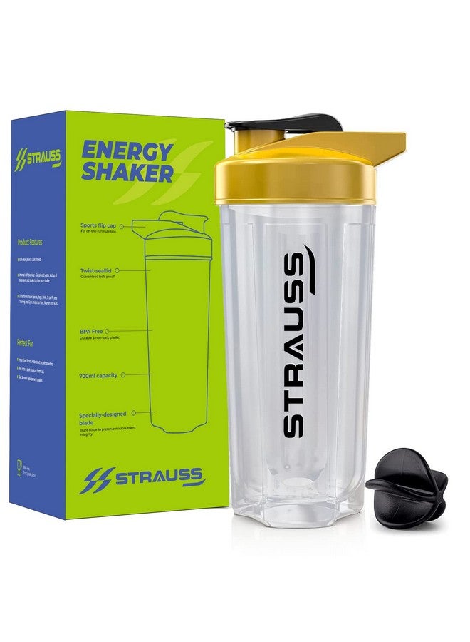 STRAUSS Strauss Energy Shaker Bottle, White Shade, (Yellow)  - Image 1