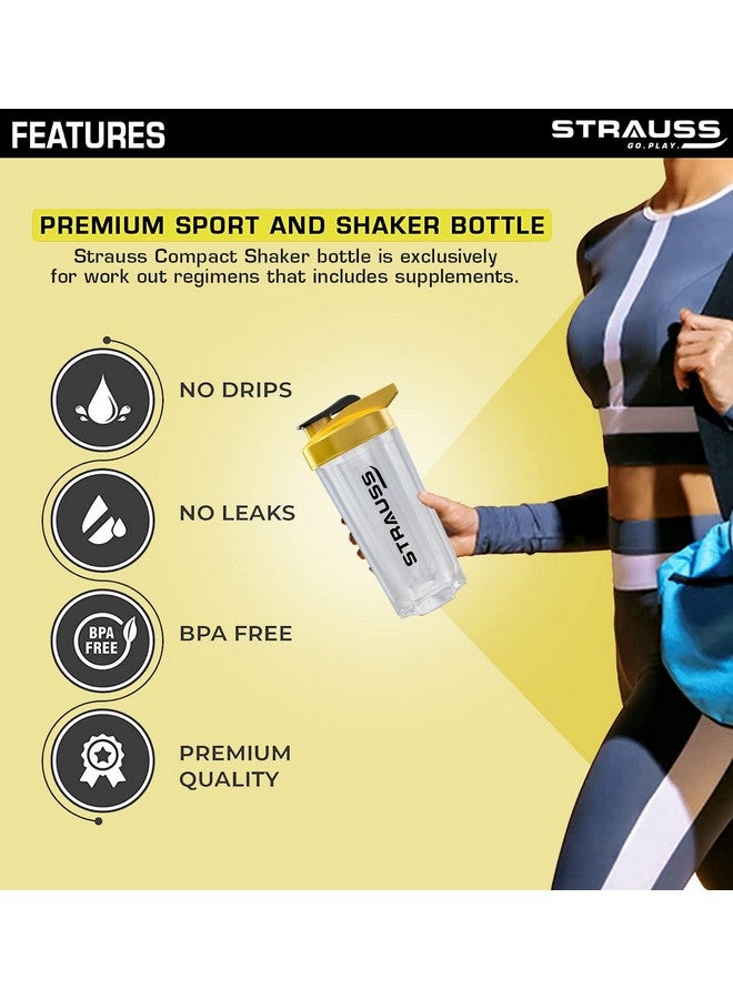 STRAUSS Strauss Energy Shaker Bottle, White Shade, (Yellow)  - Image 2