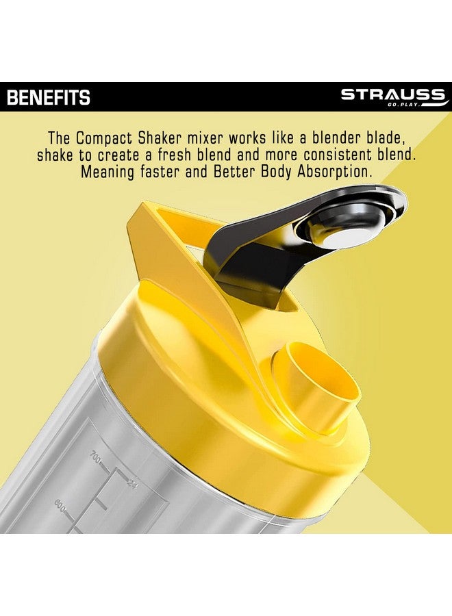 STRAUSS Strauss Energy Shaker Bottle, White Shade, (Yellow)  - Image 5