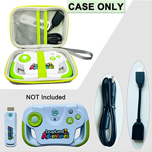 JCHPINE Hard Carrying Case for Leapfrog LeapLand Adventures Learning Video Game, Protective Storage Holder for HDMI Game Stick, USB Power Cable Accessories (Case Only) - Image 2
