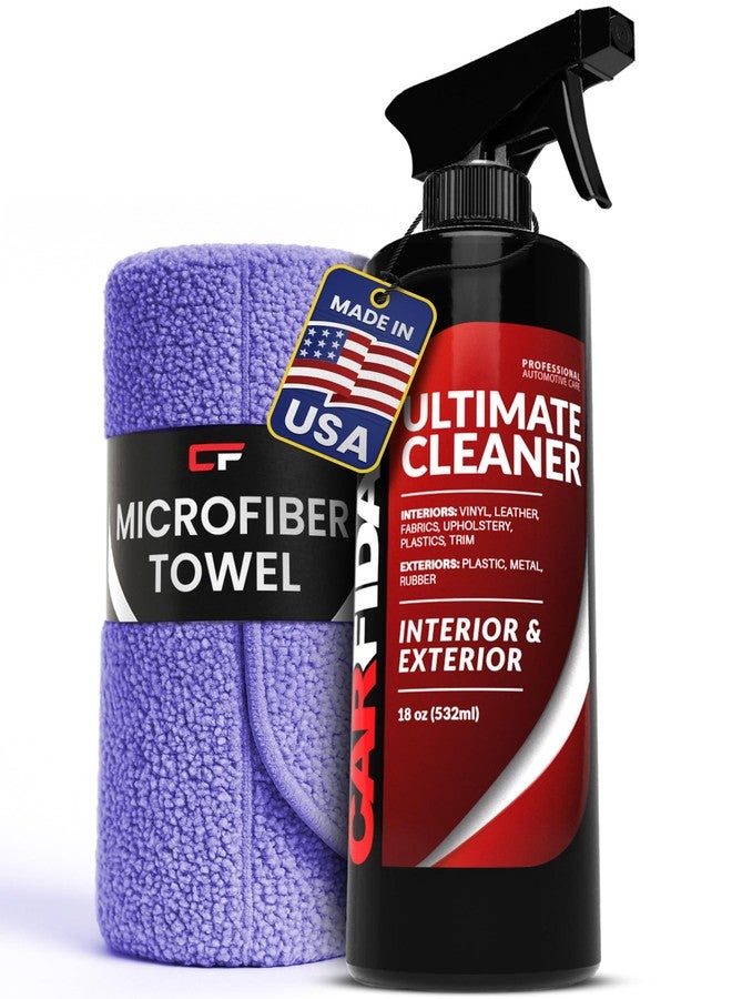 Carfidant Ultimate Interior Exterior Cleaner - The Ultimate Automotive All Purpose Cleaner for Cleaning Interior Carpet Upholstery Leather Vinyl Cloth Plastic Seats Trim Engine Mats Wheels - Kit - Image 1