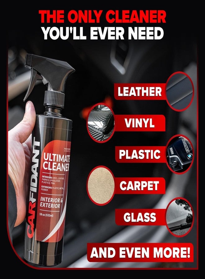 Carfidant Ultimate Interior Exterior Cleaner - The Ultimate Automotive All Purpose Cleaner for Cleaning Interior Carpet Upholstery Leather Vinyl Cloth Plastic Seats Trim Engine Mats Wheels - Kit - Image 2
