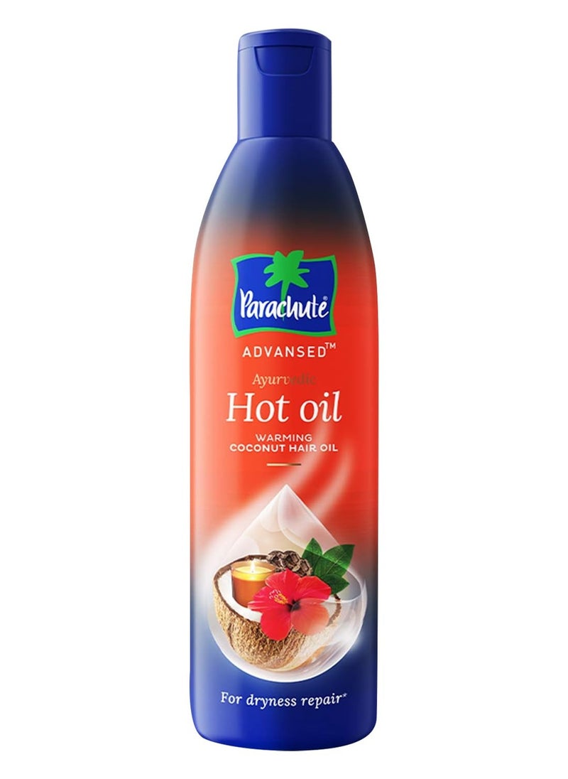Parachute Parachute Advansed Ayurvedic Hot Oil| Warming Coconut Hair Oil with 5 Ayurvedic Ingredients| Fights Frizzy & Dry Hair | Nourishes & Promotes Hair Growth | Anti-Dandruff|10.1 fl.oz.  - Image 1