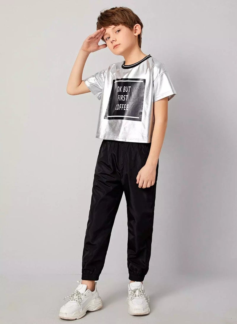 Boys Slant Pocket Windbreaker Pants - Image 4