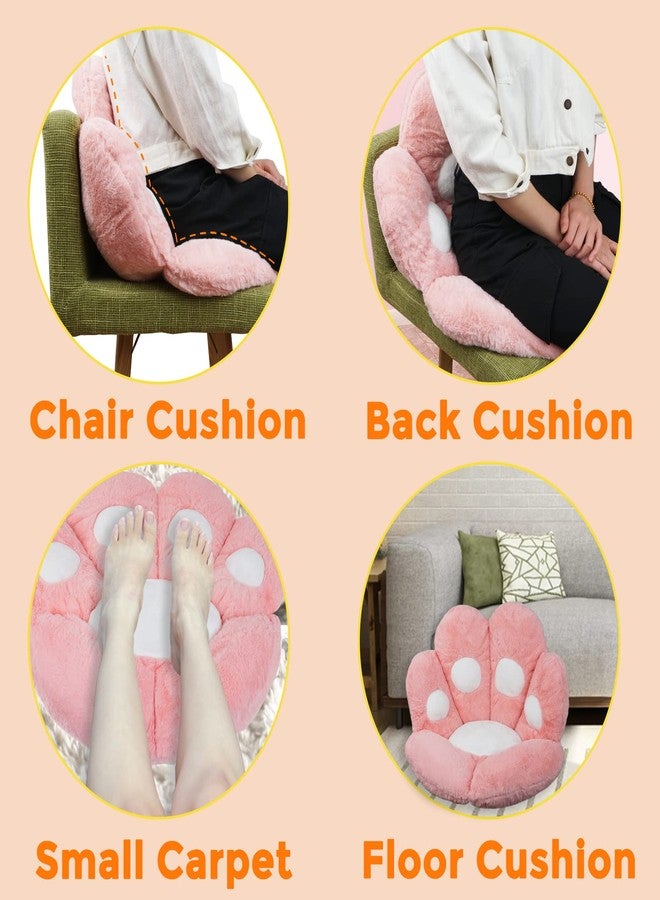 ELFJOY Cat Paw Cushion Comfy Plush Chair Cushions for Office Computer Gaming Chairs Soft Cute Floor Pillow for Dining Room Bedroom Decor (27.6" x 31.5" Pink) - Image 4
