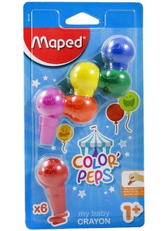 Color Peps My Baby Easy Grip Crayon 6 Pieces Set Multicolour - pzsku/Z01B24D41C210CBAC20EFZ/45/_/1719943314/d9ef600f-37be-4134-a780-d437e7357b29