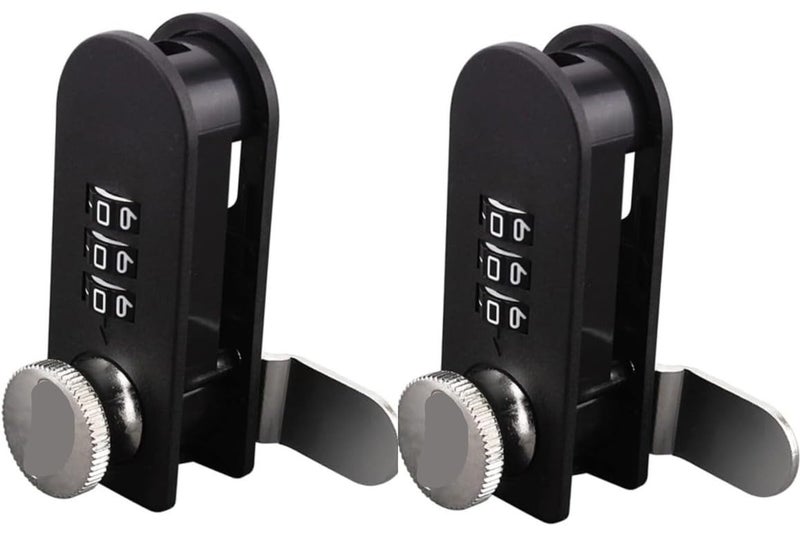 Portible 3-Digit Combination Lock Cum Latch, Password Drawer for Office File Cabinet, Smart Furniture with Turntable Code Dial, Mechanical Keyless Security for Cupboards Cabinet, Storage Box Home Use - Image 1