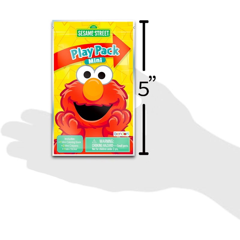 Bendon Elmo Mini Party Favors Set - Bundle with 24 Elmo Play Packs with Coloring Pages and More | Sesame Street Party Supplies - Image 5