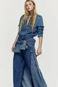 اتش اند ام Blue Medium Dusty