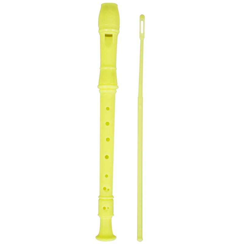 Soprano Recorder: 3-Part Yellow ABS Material - Exquisite Workmanship Easy To Play Descant Recorder for Kids Beginners - Image 3