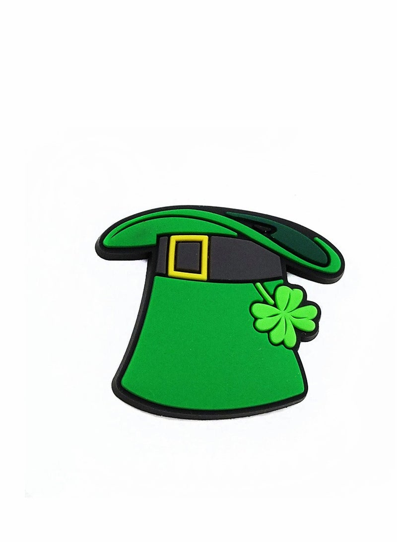 10PCS Shoe Charms for Clog Sandal Bracelet Wristband Decoration Green Style PVC Trendy Food Charms Shoe Accessories for Kids Boy Girl Adult Men Women Party Favor Gifts  - Image 3