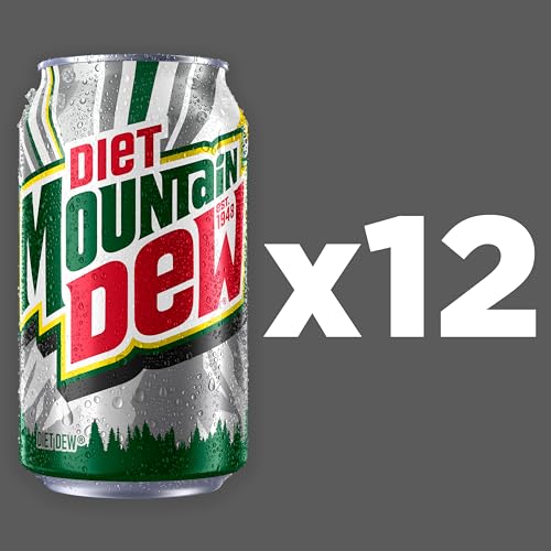 Mountain Dew Diet Mountain Dew Soda, 12 Fl Oz Cans (Pack of 12) - Image 2
