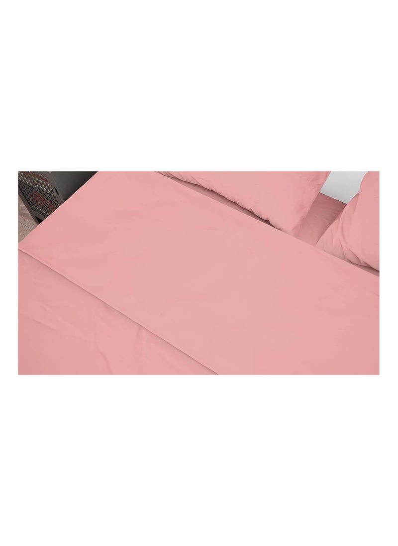 Lantique Cotton Solid Bed Sheet 90 cm -rose  - Image 2